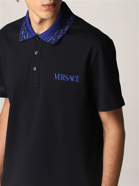 versace collection men's polo|versace polo shirts for men.